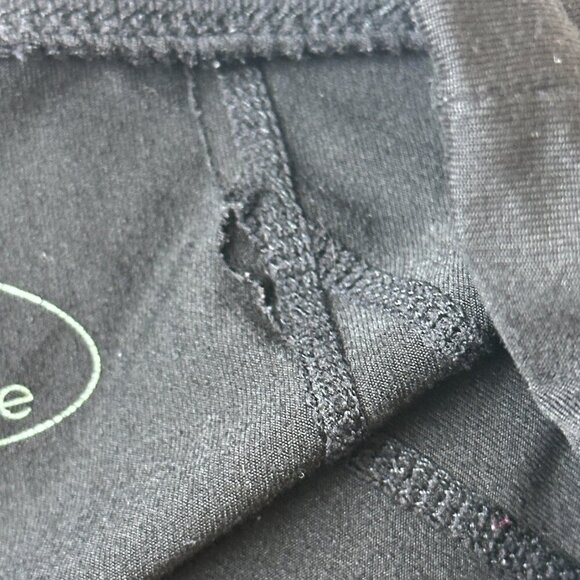 Tangerine Yoga Pants Womens Medium Black Mesh Waist Activewear Workout Running - Picture 8 of 12